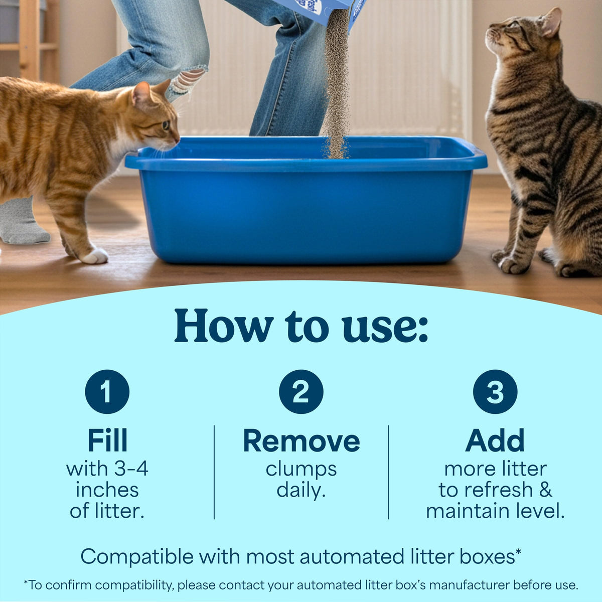 18.5 lb 2 Pk Clumping Cat Litter G18690