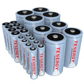 1.2V Rechargeable NiMH AA AAA C and D Battery Combo S366