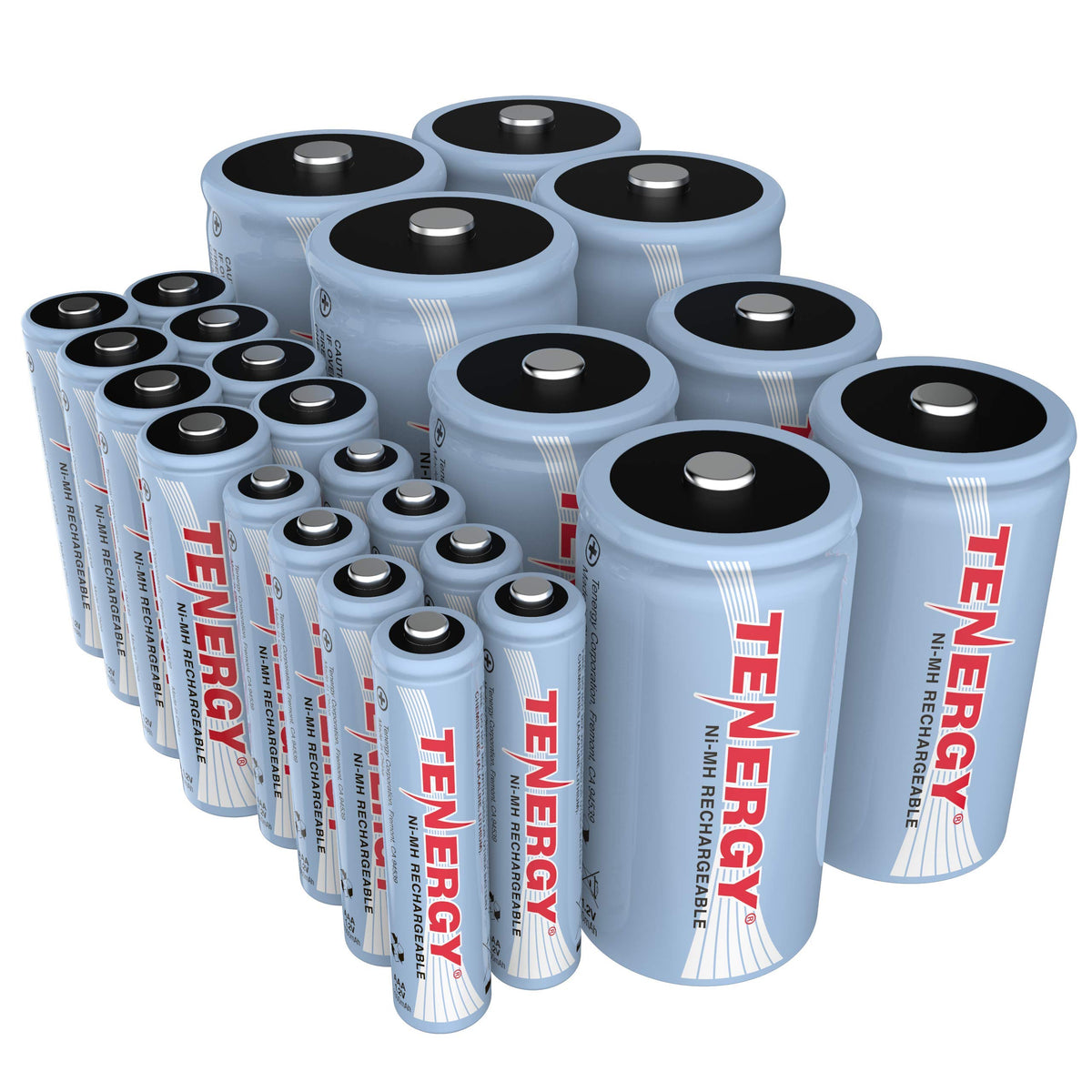 1.2V Rechargeable NiMH AA AAA C and D Battery Combo S366