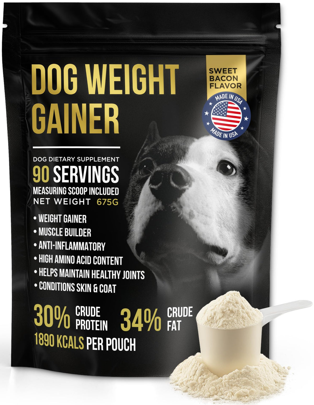 High Calorie Dog Weight Gainer 90 Servings 1.5 lbs V23563