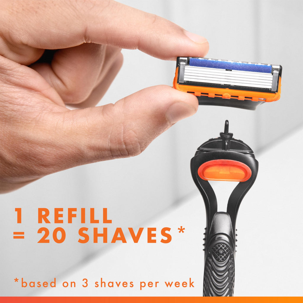 5-Blade Mens Razor Blade Refills, 12 Count P69901
