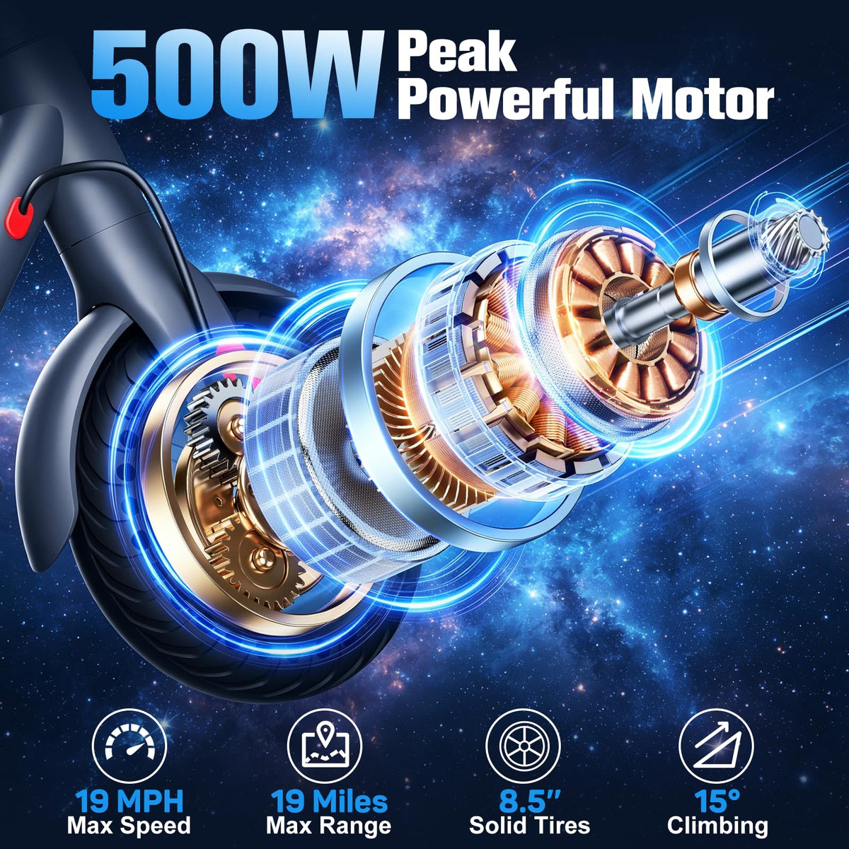 Electric Scooter 500W Motor 8.5'' Tire D136193