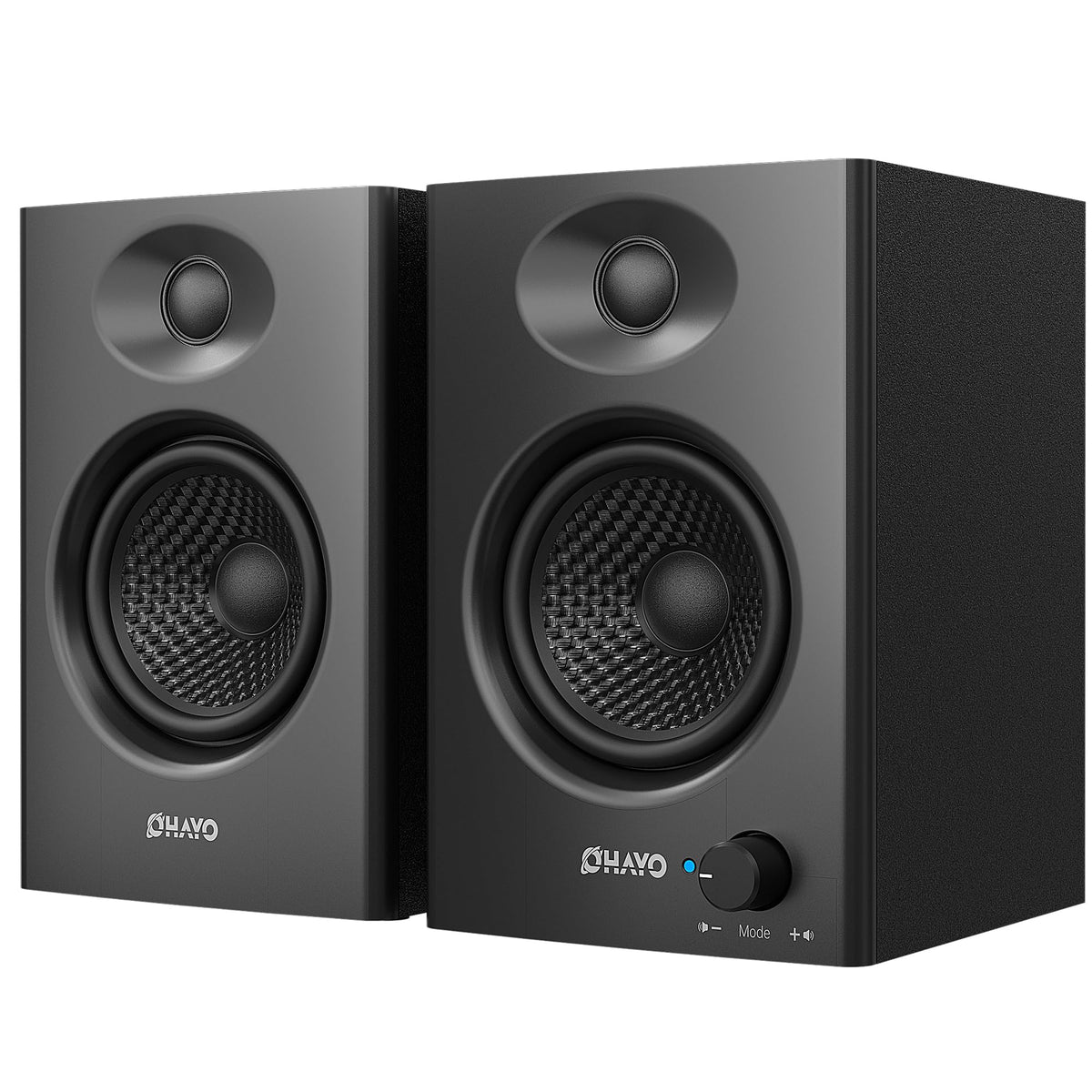 60W Bluetooth 5.3 Stereo 2.0 Computer Speakers 1 Pair Black E449