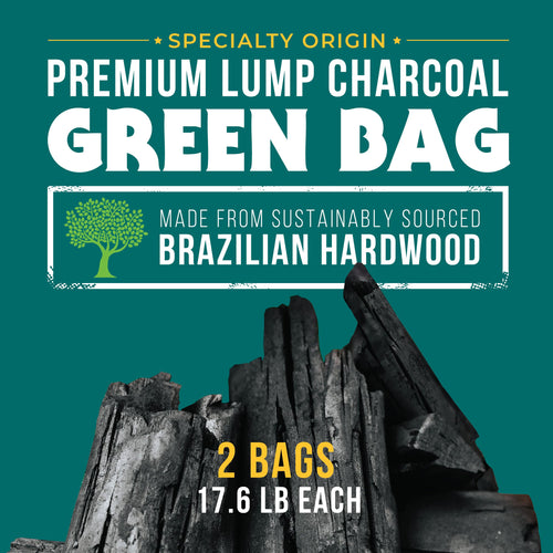 17.6 Pound Bag 2-Pack Hardwood Lump Charcoal V4954