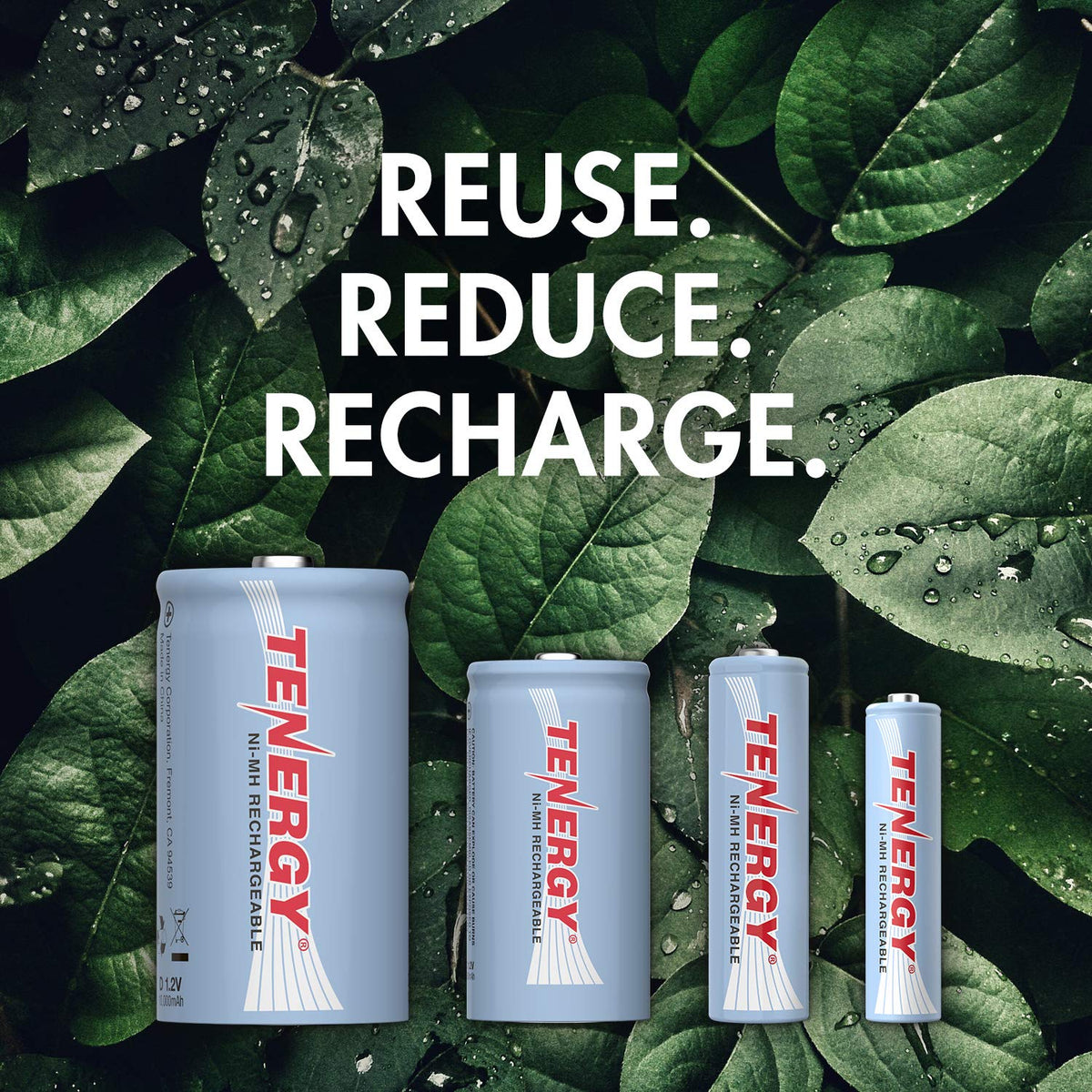 1.2V Rechargeable NiMH AA AAA C and D Battery Combo S366