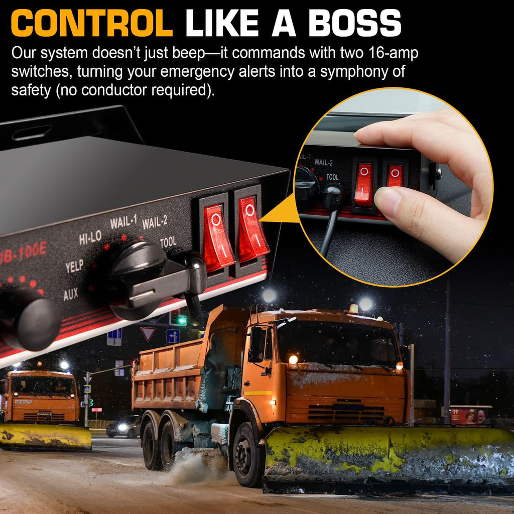 200W IP67 Waterproof Emergency Siren with Mic & Speaker J961537