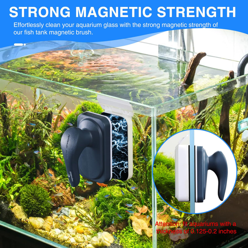 Aquarium Air Pump Magnetic Glass Cleaner V21957