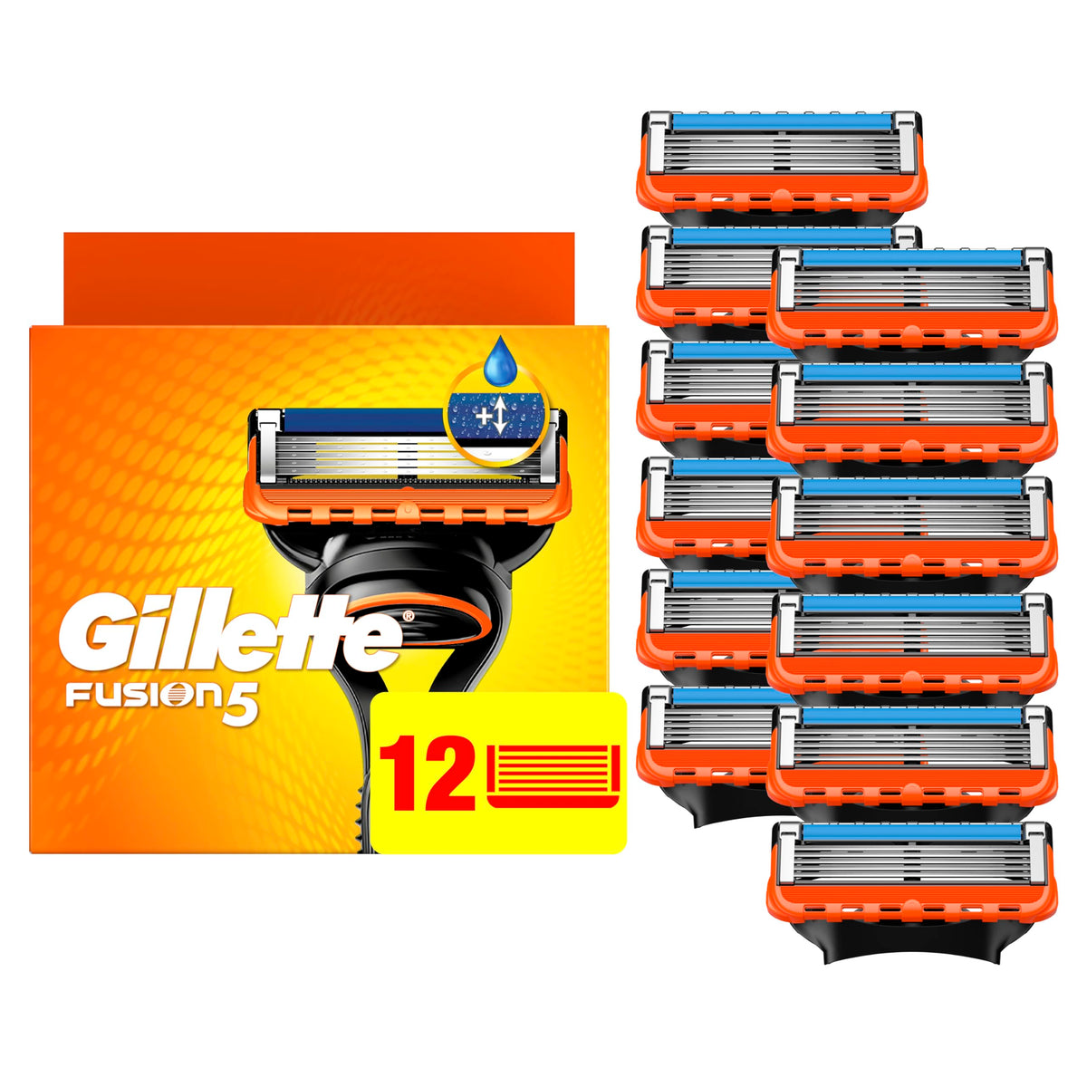 5-Blade Mens Razor Blade Refills, 12 Count P69901