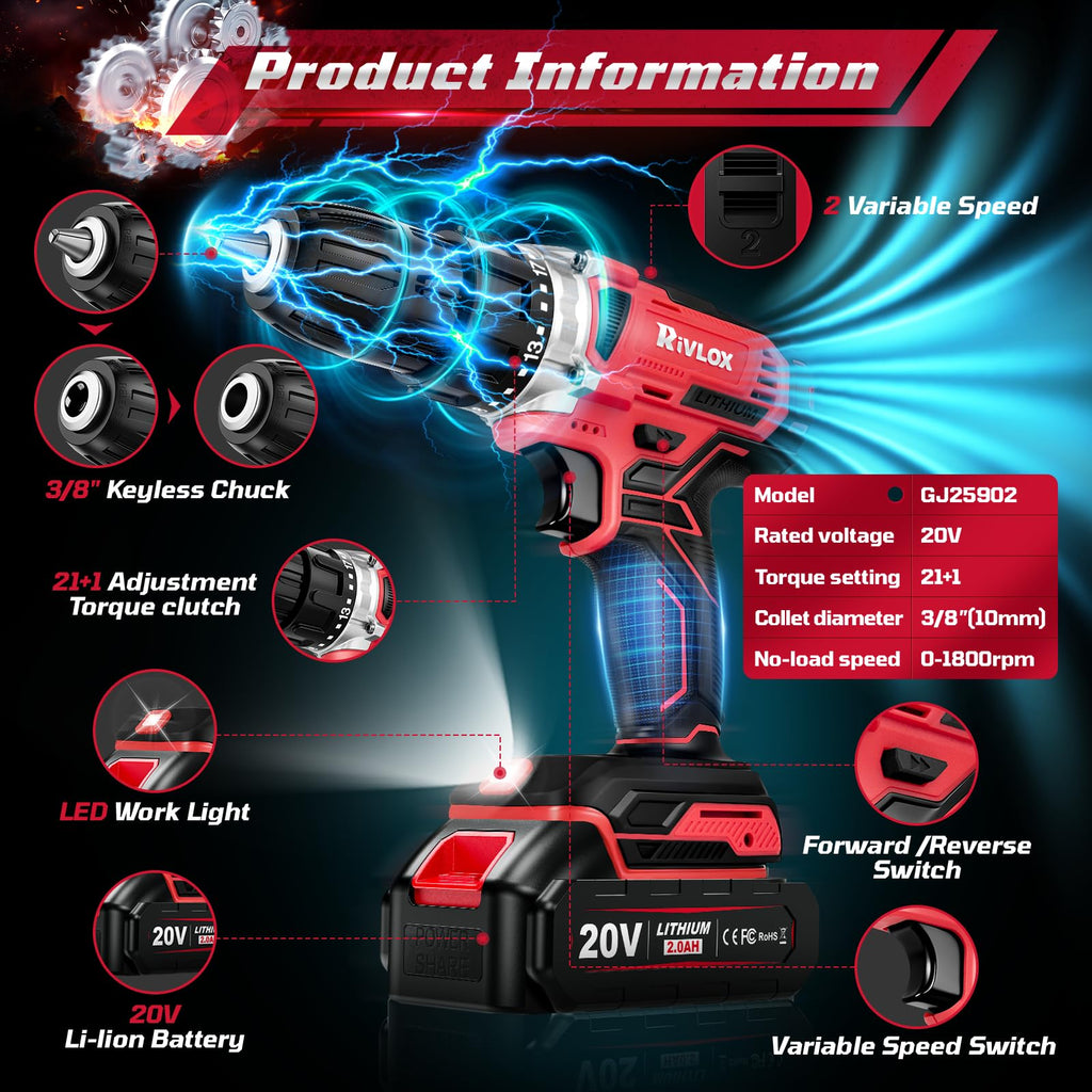 Cordless Drill Set J660