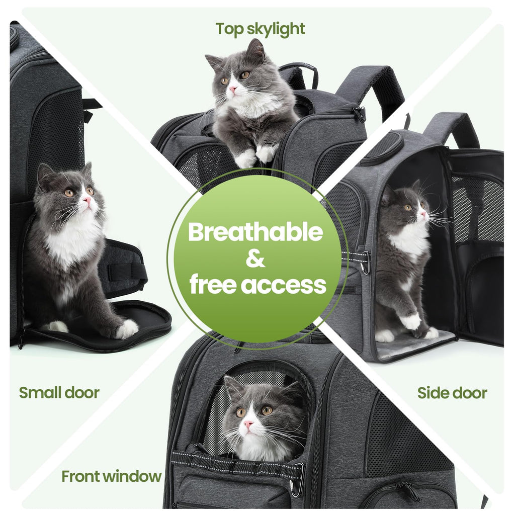 Ergonomic Breathable Cat Backpack Q87242
