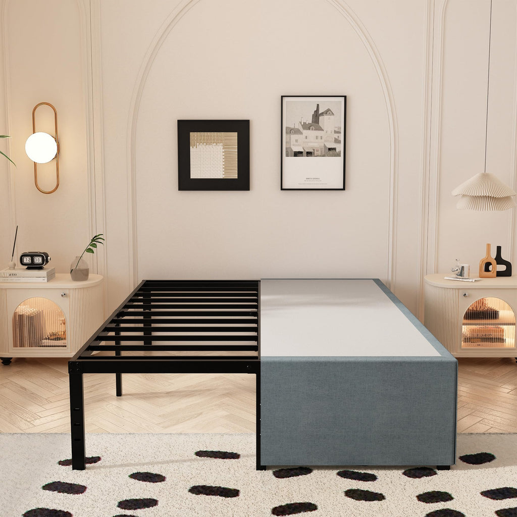 Queen Size 18 Inch Metal Bed Frame O92895