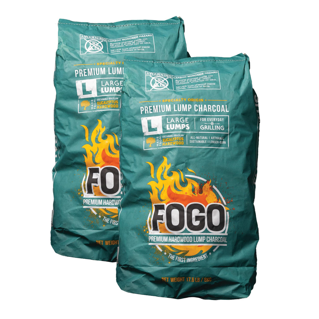 17.6 Pound Bag 2-Pack Hardwood Lump Charcoal V4954