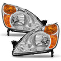 2002-2004 Honda Crv Chrome Headlights Assembly Pair L983