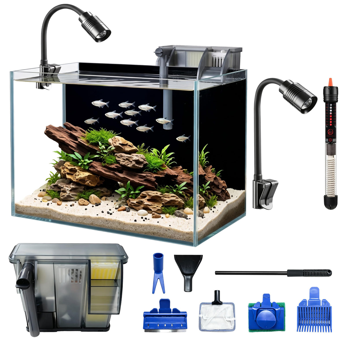 3.3 Gallon Glass Aquarium Kit V38322