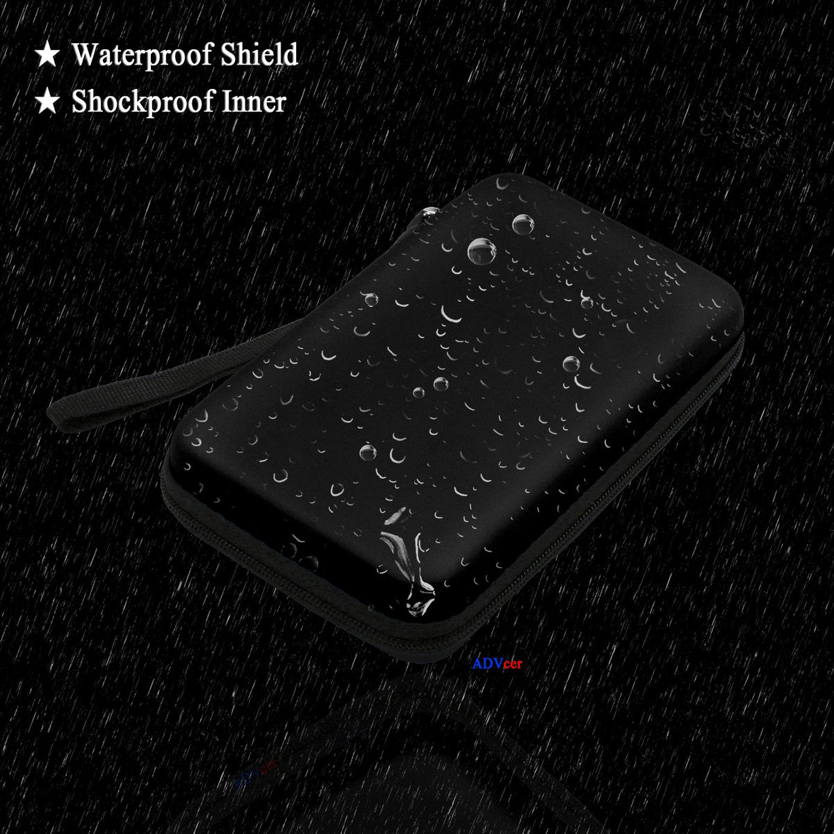 EVA Waterproof Hard Protective Carrying Case with Detachable Wrist Strap J554221