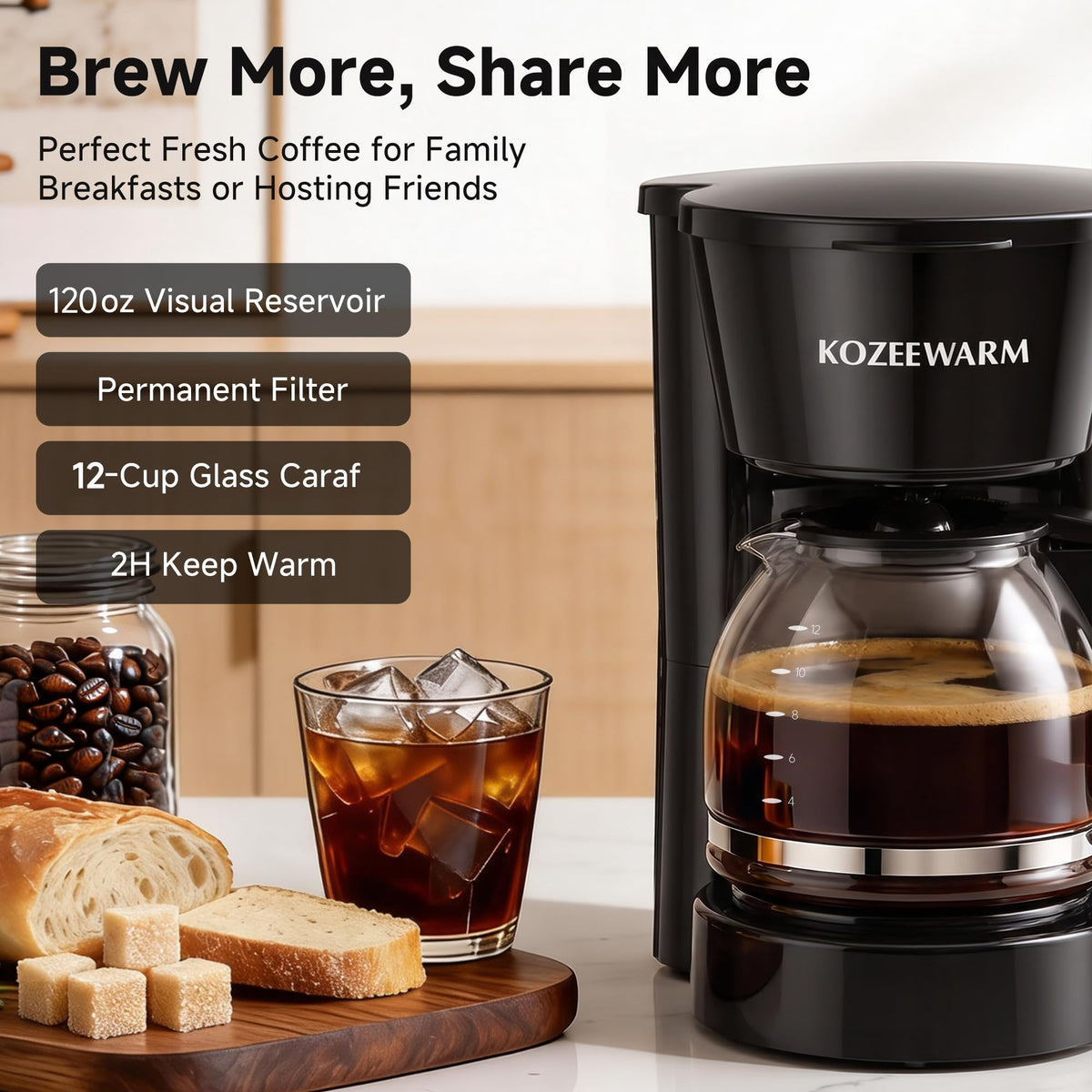 12 Cup Drip Coffee Maker J634201