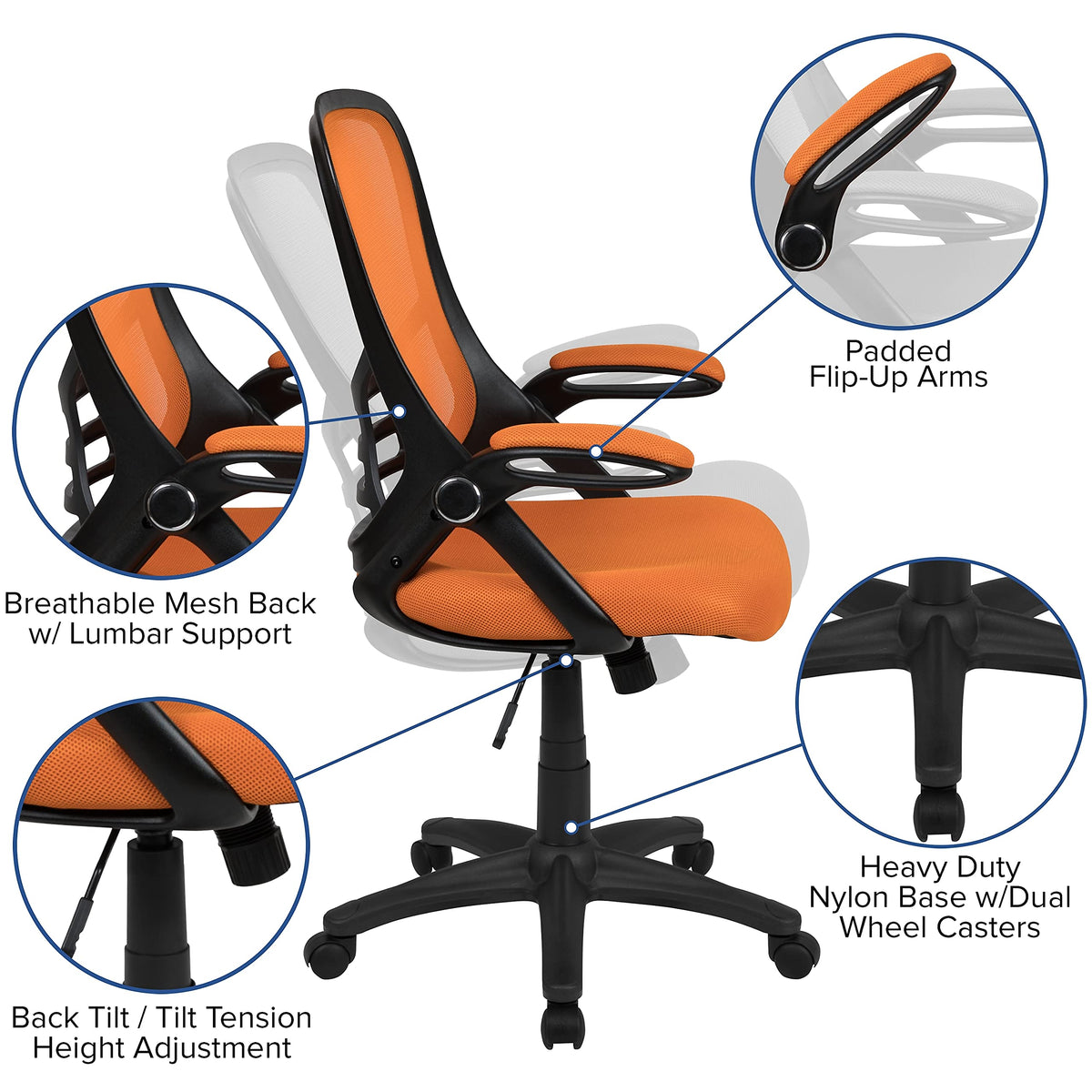 High Back Mesh Executive Office Chair B997