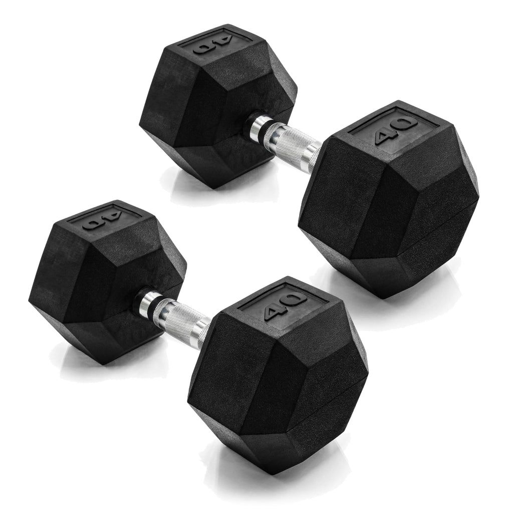 Rubber Coated Hex Dumbbells I14505