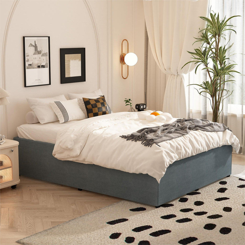 Queen Size 18 Inch Metal Bed Frame O92895