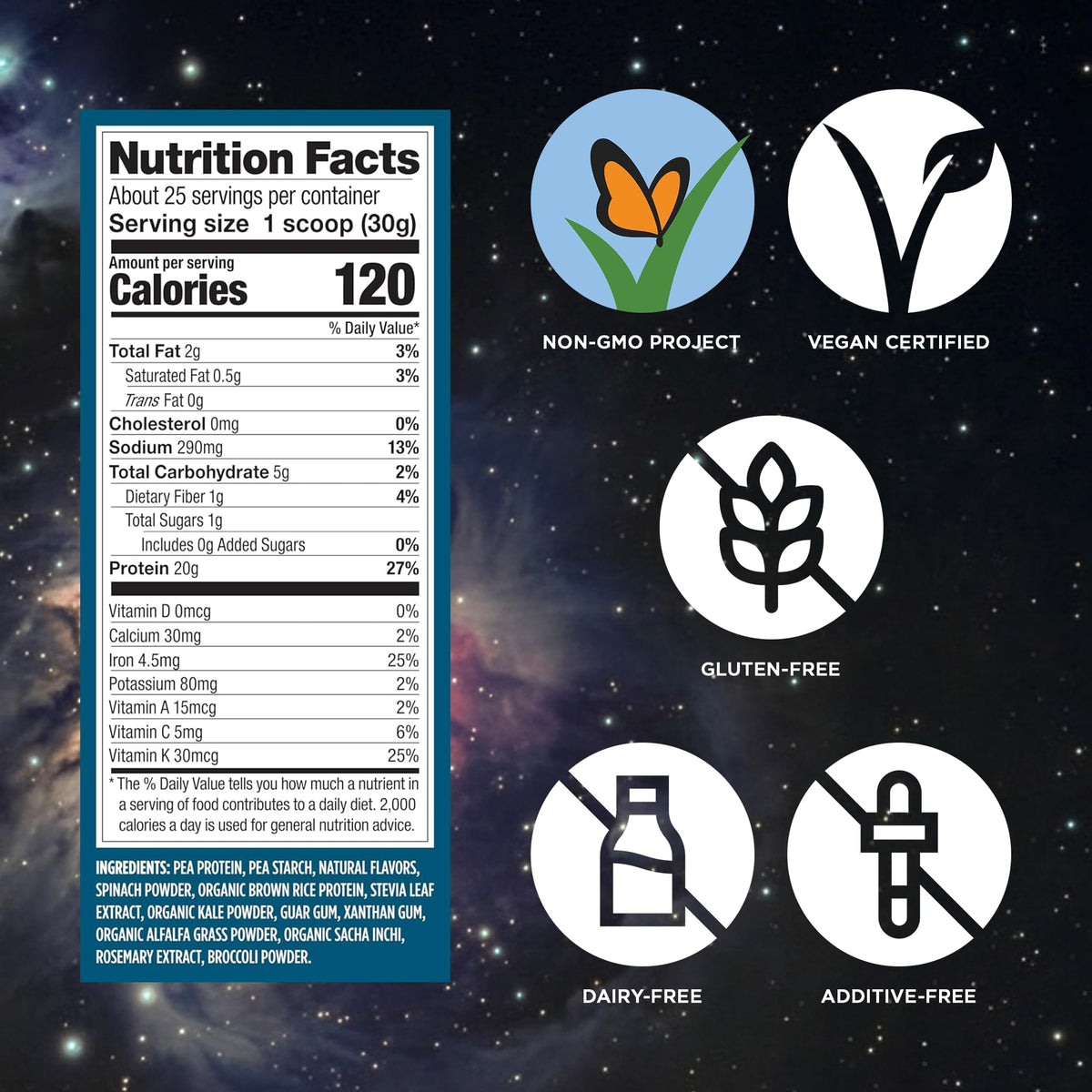 Creamy Vanilla Vegan Protein Powder 26.9 oz G190909
