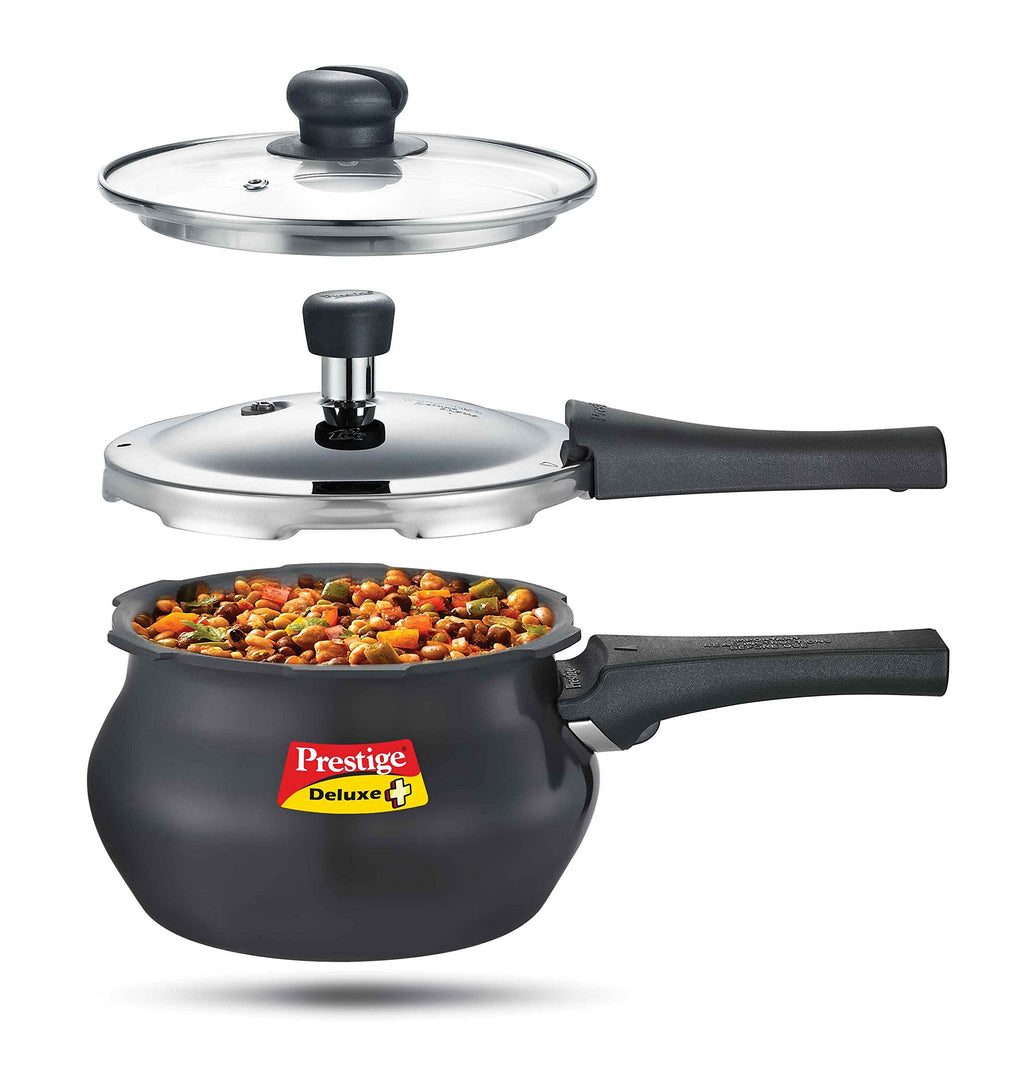 Black Aluminum Pressure Cooker B6291