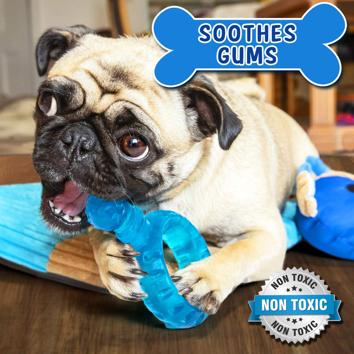 Puppy Play Mat with Teething Toys V766