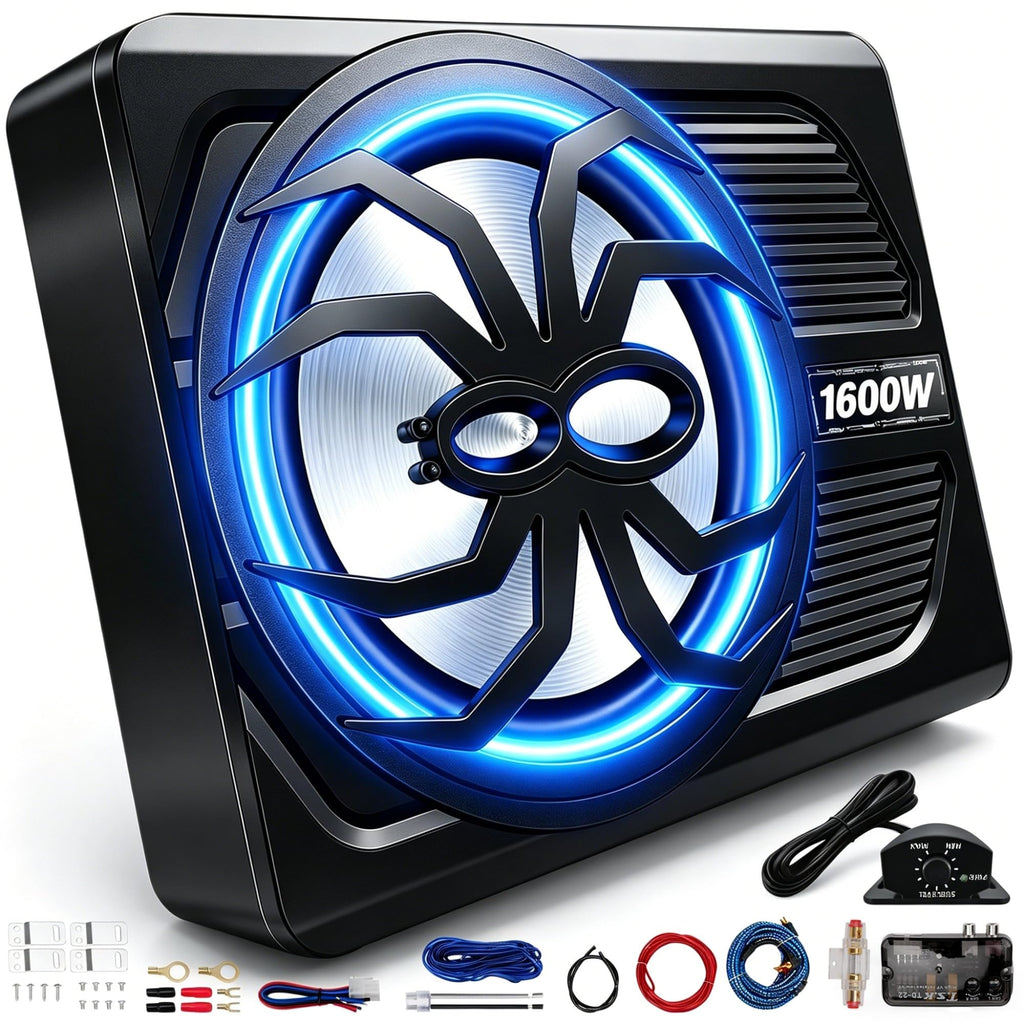 10" 1600W Under Seat Powered Subwoofer with Built-in Amp L68895