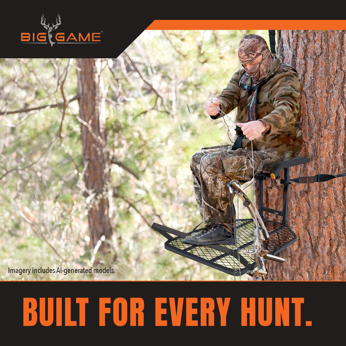 1-Person Hang-On Treestand with Seat T541408