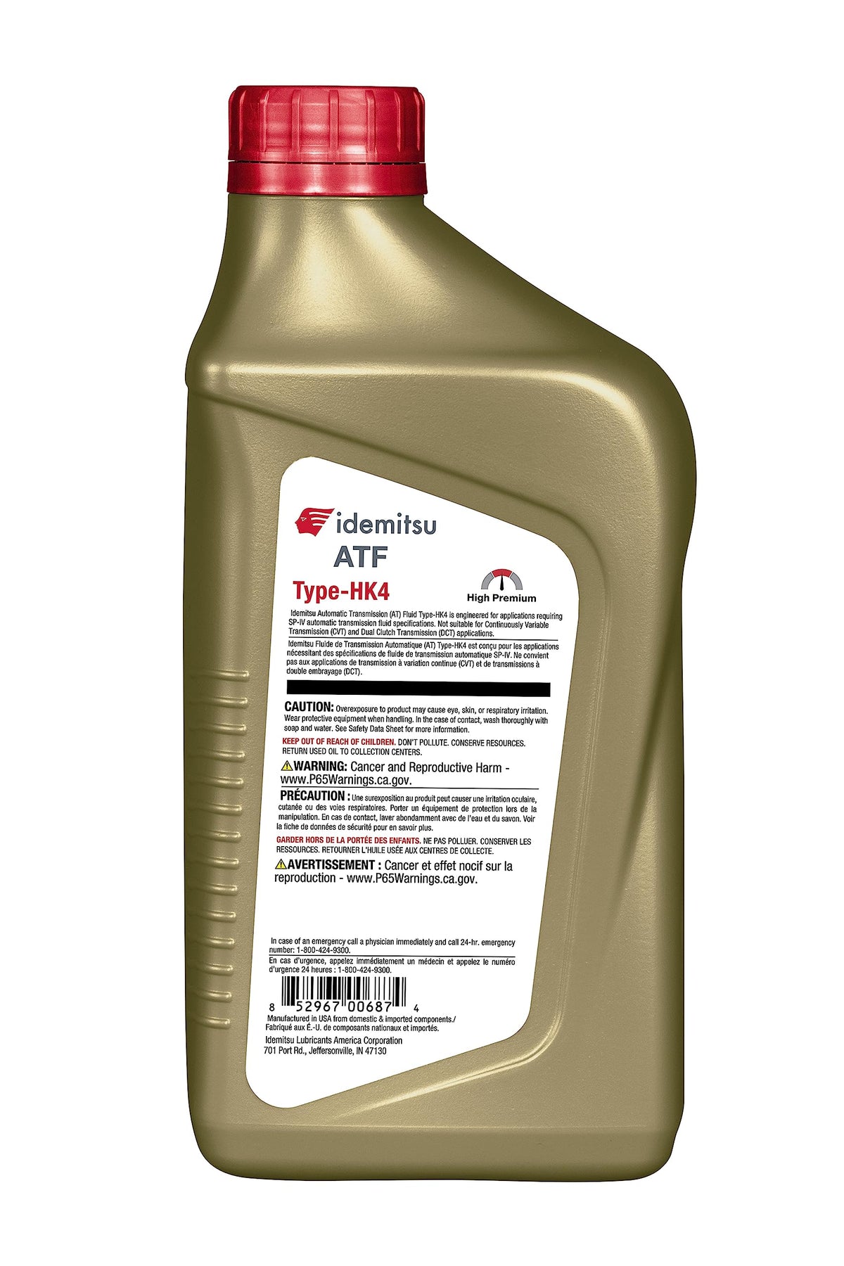 ATF Type HK4 Transmission Fluid 1 Qt 6 Pack I2328