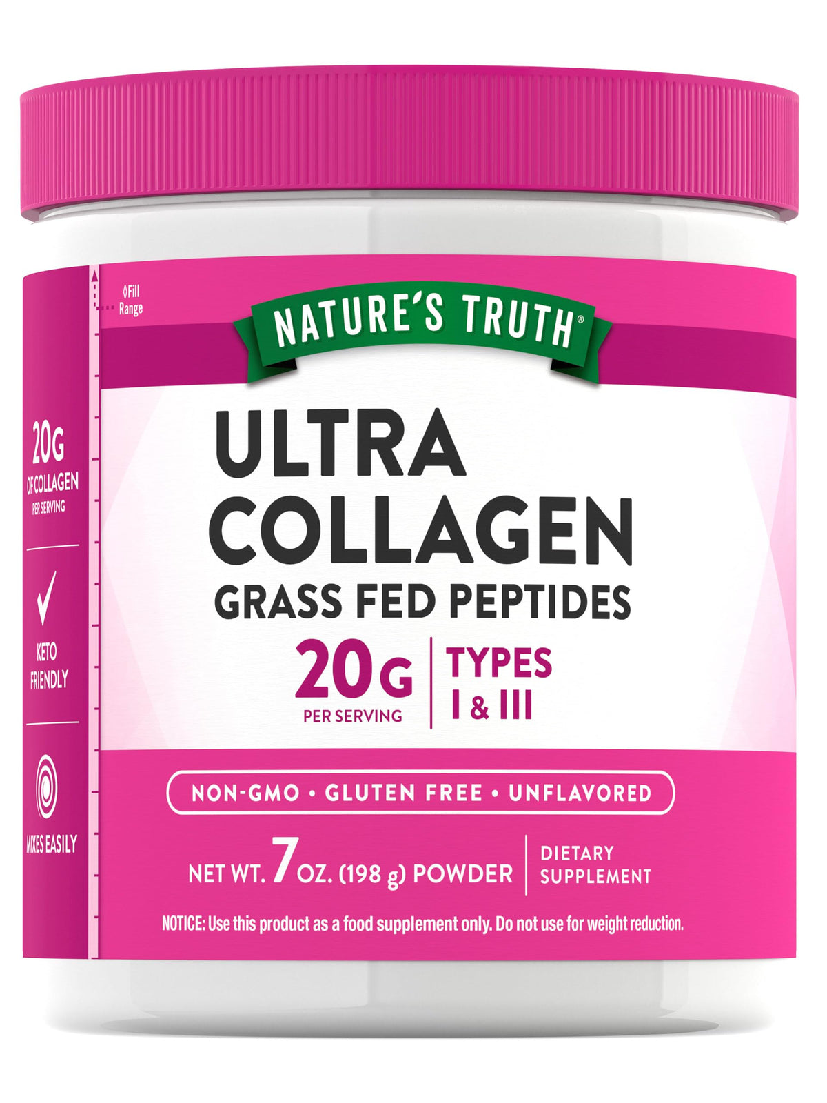 Collagen Powder 7 oz Type I and III Unflavored C4339