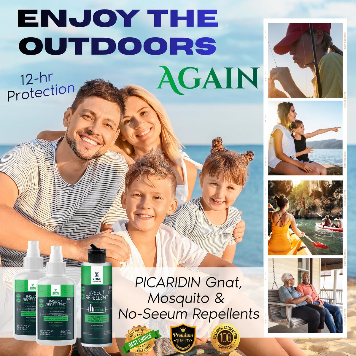 Picaridin Insect Repellent 2-Pack + Refill V640798