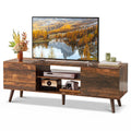 TV Stand with 2 Cabinets Storage & Adjustable Shelf H10602