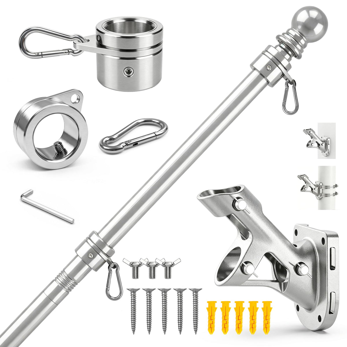 5FT Heavy Duty Flag Pole O702