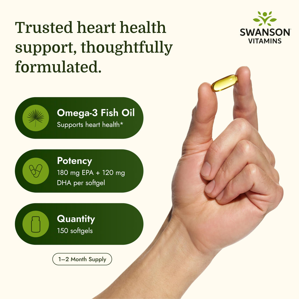 Omega-3 Fish Oil 150 Softgels Lemon K95772