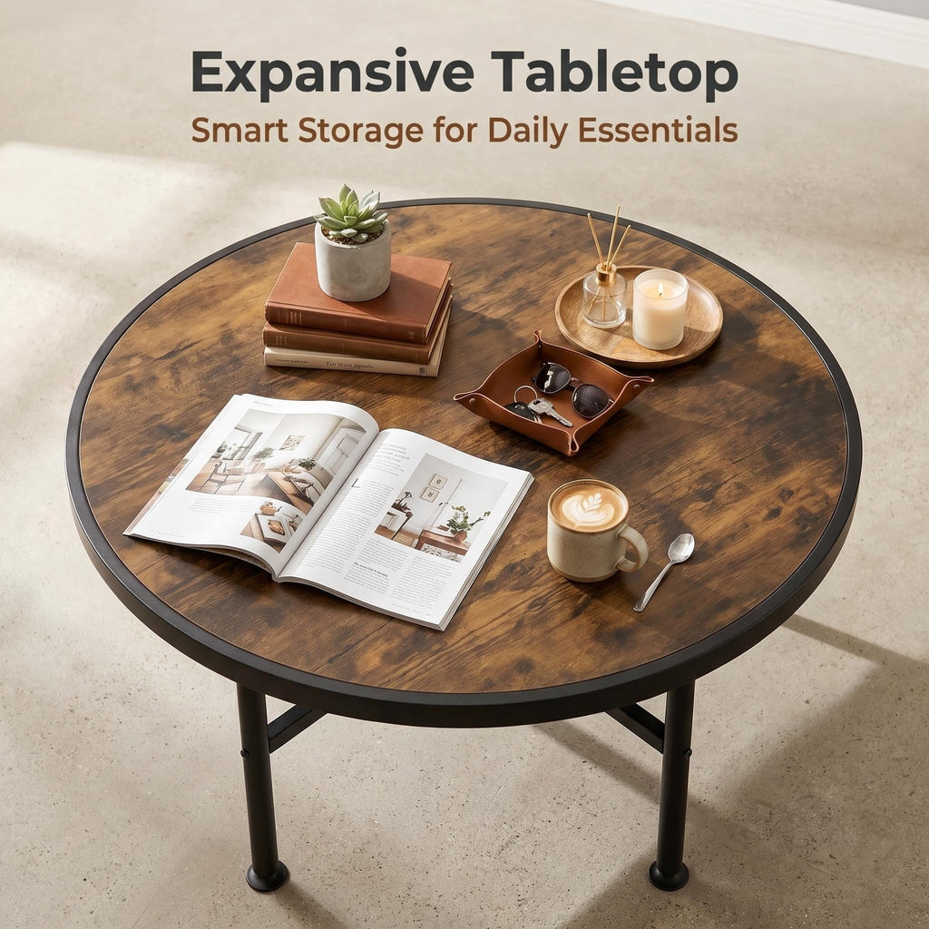 Round Wood Coffee Table L637