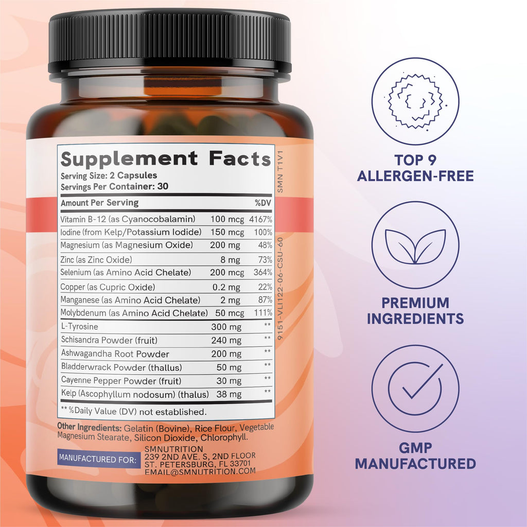 Iodine Selenium Zinc Ashwagandha Supplement R406836