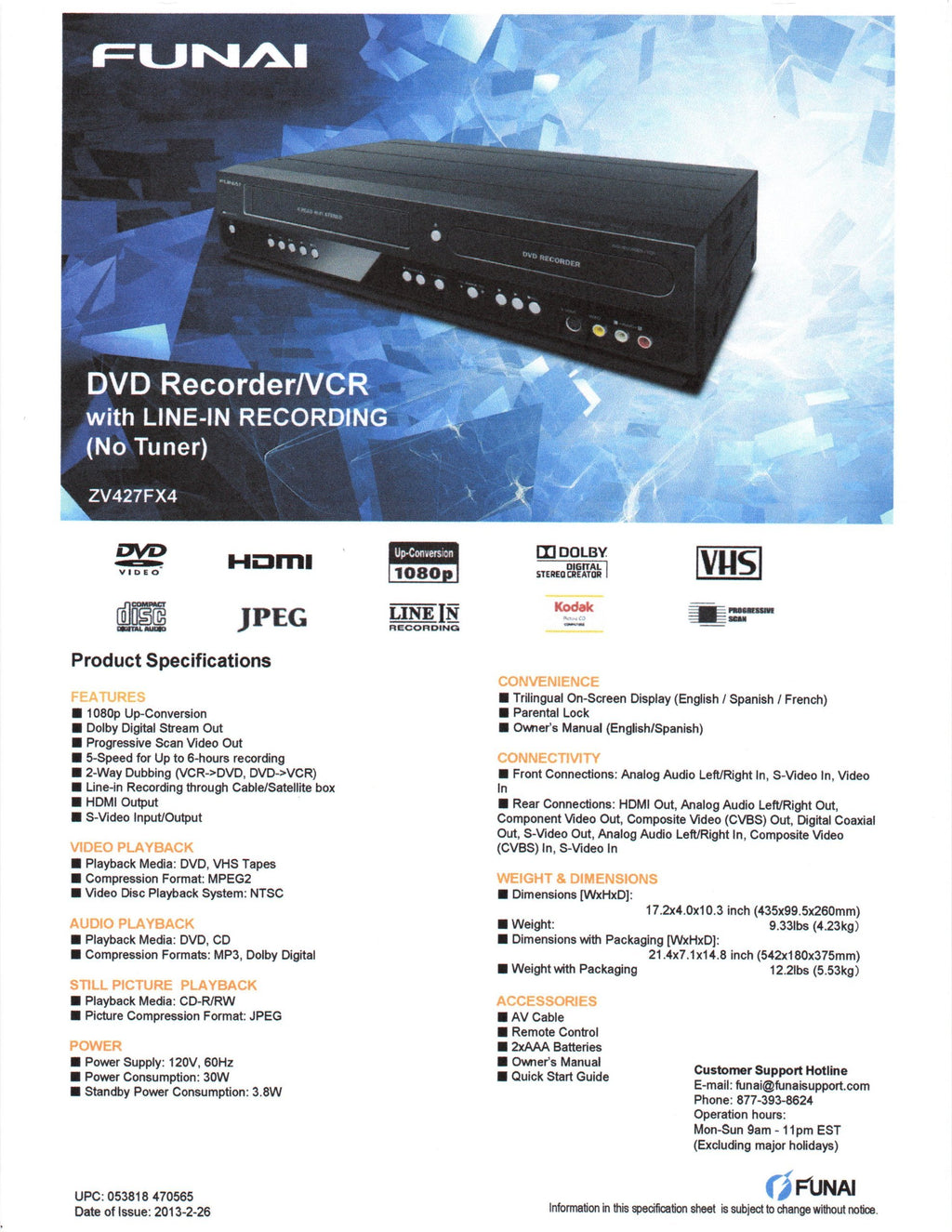 Combination VCR and DVD Recorder T28538