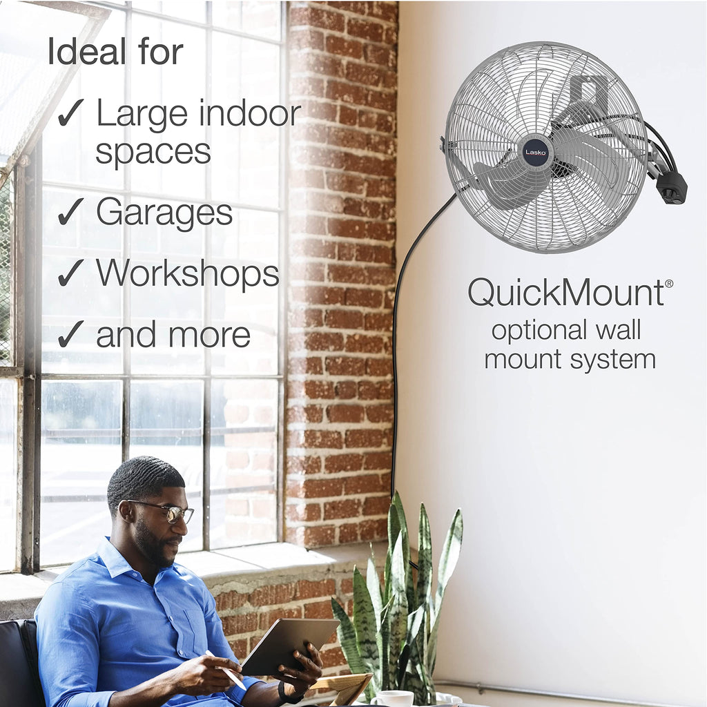 20" Silver High Velocity Wall Mount Fan S79090
