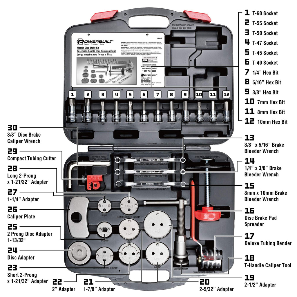 Disc Brake Service Set 30 Piece M694998