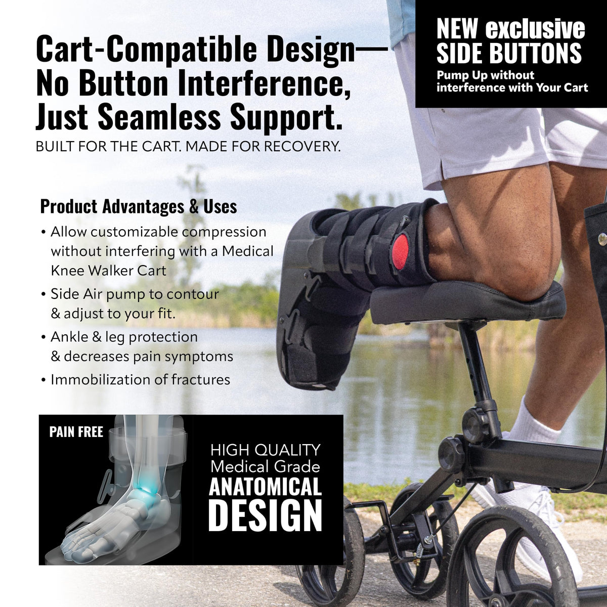 Fracture Boot Ankle Brace Large A927